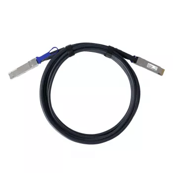 BlueOptics Fortinet FN-CABLE-QSFPDD-DAC-02 Compatible BlueLAN BL292901X2M26 QSFP-DD Direct Attach Copper Cable, 400GBASE-CR4, 26 AWG, 2 Meter