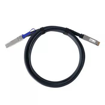 BlueOptics Fortinet FN-CABLE-QSFPDD-DAC-02 Compatible BlueLAN BL292901X2M26 QSFP-DD Direct Attach Copper Cable, 400GBASE-CR4, 26 AWG, 2 Meter