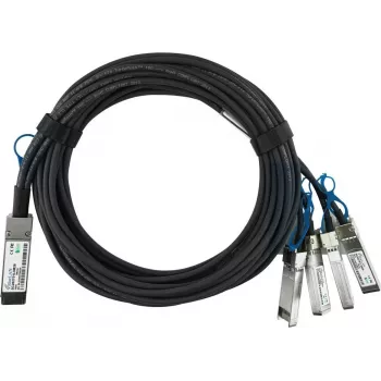 BlueLAN Compatible NVIDIA 980-9I48S-00C02A Passive Direct Attach Breakout Cable, 100GBASE-CR4 QSFP28 to 4x25GBASE-CR SFP28, 3m, AWG26