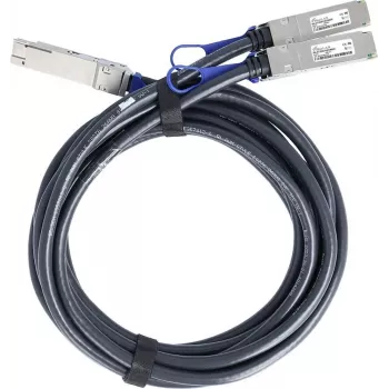BlueLAN Compatible NVIDIA 980-9I98J-00V003 Passive 200Gb/s QSFP56 to 2x100Gb/s QSFP56 InfiniBand HDR Direct Attach Breakout Cable, 3m, AWG26