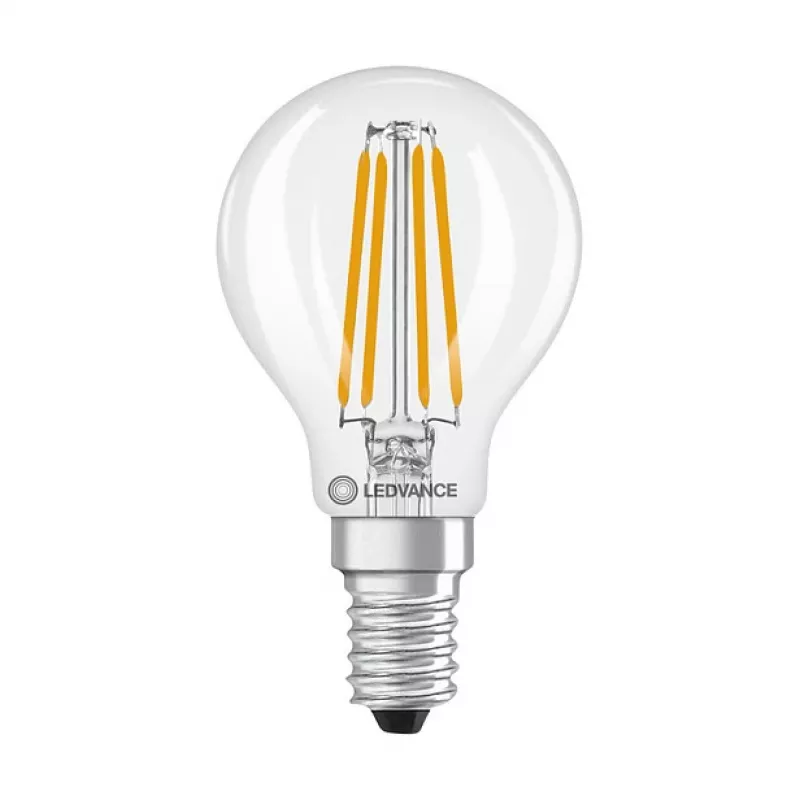 Osram LED Classic P 40 Filament 3.4W 827 Clear E14 LED Lamp, Mini Globe