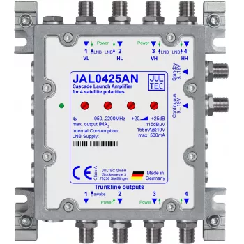 JULTEC JAL0425AN SAT kaskādes pastiprinātājs ar barošanas bloku