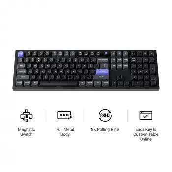 Keychron Q6HW-P1 Full Size Magnetic White Mechanical Keyboard