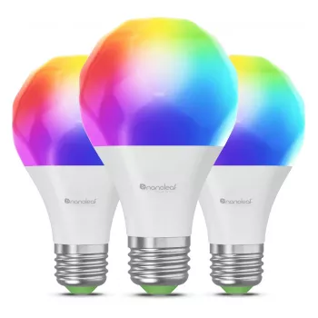 Nanoleaf NF080B02-3A19E Smart LED Spuldze E27 8,5W 1100lm RGBW Matter Thread