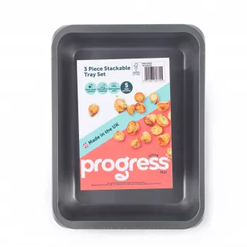 Progress BW14453 35 cm 3 Piece Stackable Tray Set
