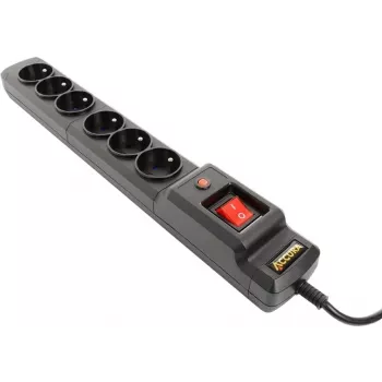 Accura Premium Crux 6 Kontaktu Pagarinātājs 1,5m Balts