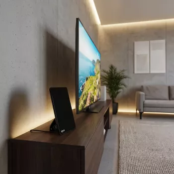 VAYOX VA0091 Iekštelpu DVB-T/T2 antena ar pastiprinātāju, melna