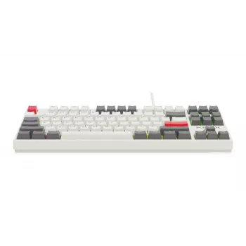 KRUX ATAX PRO RGB Creator Retro Gateron Yellow Pro mehāniskā tastatūra (TKL, 87 taustiņi, hot-swap, USB-C, PBT Double-Shot keycaps, per-key RGB)