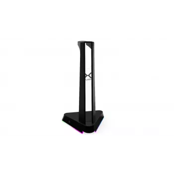 KRUX Rivt austiņu statīvs ar RGB apgaismojumu, melnā krāsā (KRXG003)