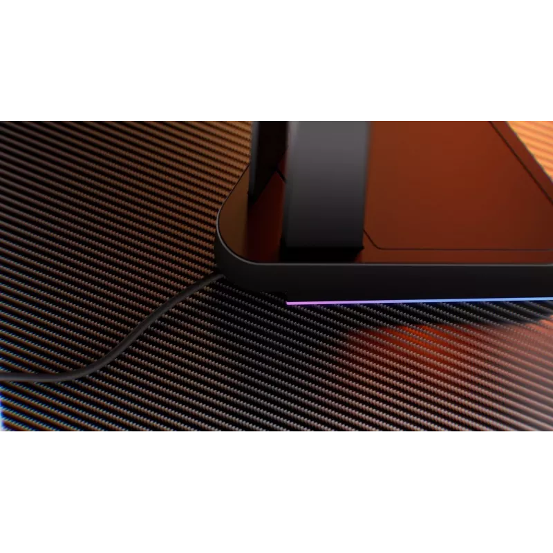 KRUX Rivt austiņu statīvs ar RGB apgaismojumu, melnā krāsā (KRXG003)