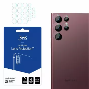 3MK Lens Protect Samsung Galaxy S22 Ultra kameras lēcu aizsargs - 5 iepakojums
