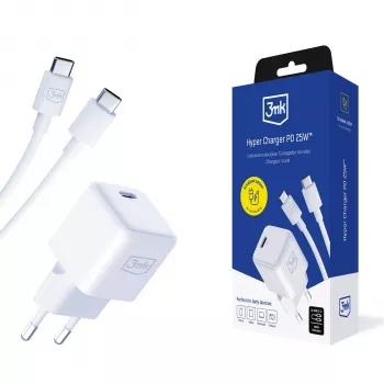 3MK Hyper Charger PD 25W + 1x USB-C to USB-C Cable