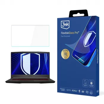 3MK PROTECTION MSI Bravo 15 15,6 collu hibrīda stikla ekrāna aizsargs (FlexibleGlass Pro)