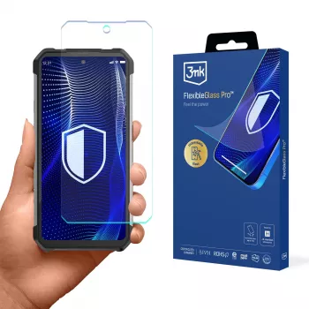 3MK PROTECTION FlexibleGlass Pro ekrāna aizsargs Unihertz Shark 5G - hibrīda stikls, 7H cietība, 0,3mm, caurspīdīgs