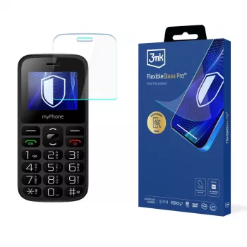 MyPhone Halo A - 3mk FlexibleGlass Pro Hybrid Glass Screen Protector (Caurspīdīgs)