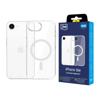 Apple iPhone 16E 3mk EverClear MagCase Caurspīdīgs Aizmugurējais Vāciņš