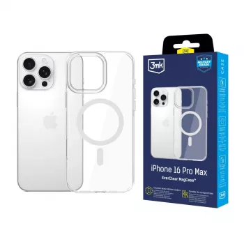 3MK EverClear MagCase Back Cover for Apple iPhone 16 Pro Max - Transparent