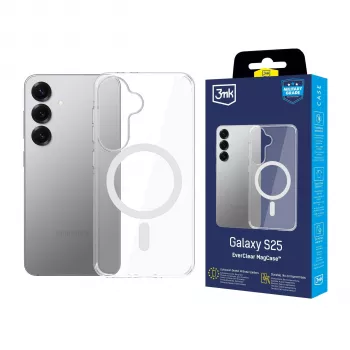 3MK EverClear MagCase Samsung Galaxy S25 – Caurspīdīgs