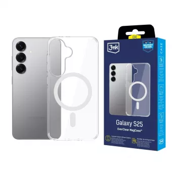 3MK EverClear MagCase Samsung Galaxy S25 – Caurspīdīgs