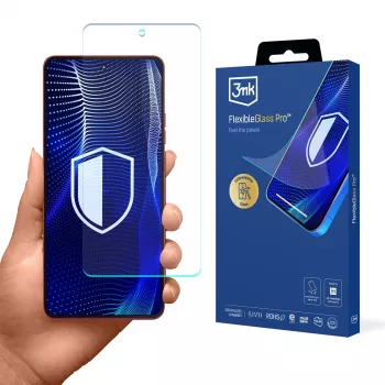 3mk FlexibleGlass Pro ekrāna aizsargs Motorola Moto G86 / G86 Power - hibrīdstikls, 7H cietība, 0,3mm, kristāldzidrs