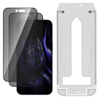 3MK PROTECTION Apple iPhone Air - 3mk Hardy Privzone 9H rūdīta stikla privātuma ekrāna aizsargs