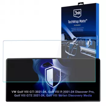 3MK PROTECTION VW Golf VIII R 2021-24 Discover Pro - 3mk TechWrap Matte Center Display Screen Protector