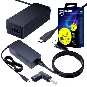 3MK PROTECTION Acer, Sony 20V USB-C Female to 5.5 x 1.7mm - 3mk Hardy Laptop Power Adapter