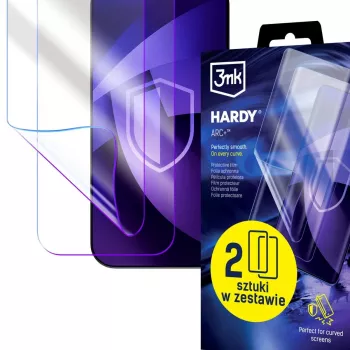 3MK PROTECTION Poco X8 Pro Max Hardy ARC+ Screen Protector (2 Pack) - Elastīga poliuretāna plēve, pašdziedinoša, triecienu absorbējoša