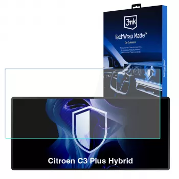 3MK PROTECTION Citroen C3 Plus Hybrid - 3mk TechWrap Matte Center Display Screen Protector