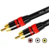 MOZOS Premium RCA to RCA Subwoofer Cable 3m