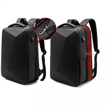 MOZOS PM37 Pretzādzību Mugursoma Portatīvajam Ar TSA Slēdzi, 20L, Melna