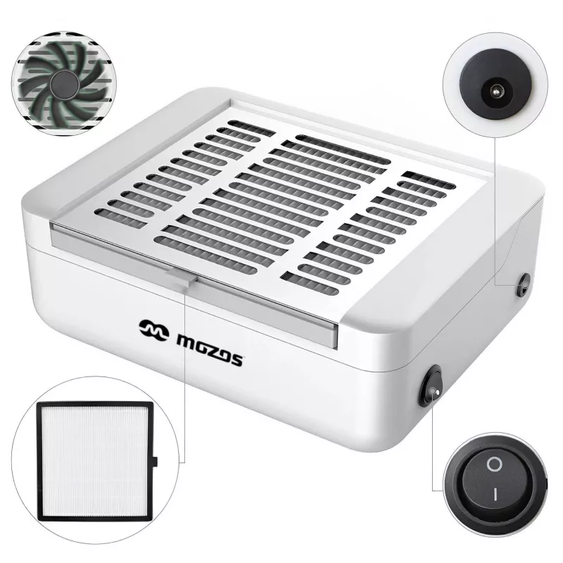MOZOS LG608 nagu putekļu savācējs 40 W, balts