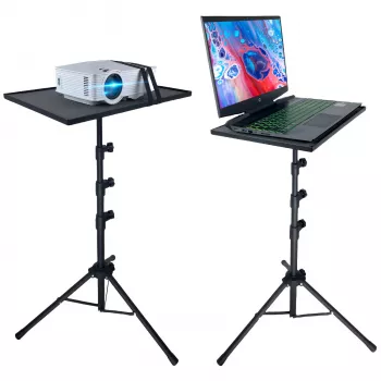 MOZOS PL2 Universāls Tripod Statīvs Projektoram, Portatīvajam Datoram, Planšetei, Melns, 70-120 cm, 10 kg