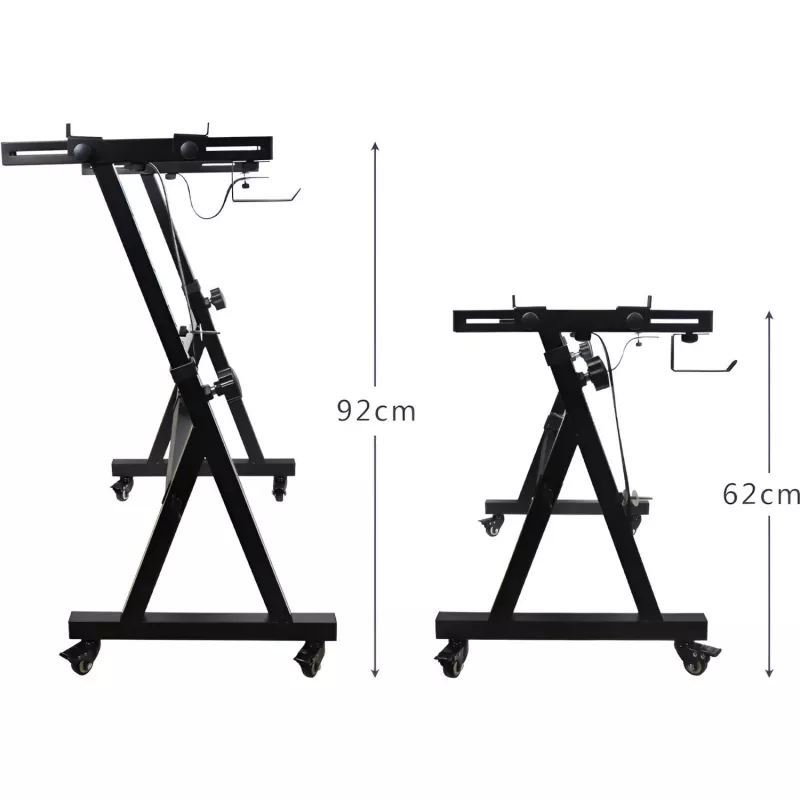 MOZOS KSX6 X-Style Keyboard Stand with Wheels for Digital Piano