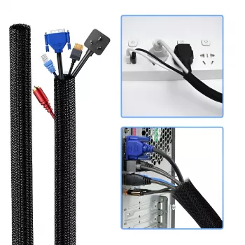MOZOS CM-SET Kabeļu pārvaldības komplekts - 23 daļas, Melns