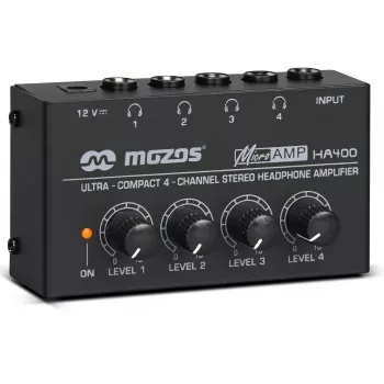 MOZOS HA400 4 kanālu stereo austiņu pastiprinātājs