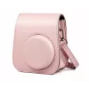LOVEINSTANT 2-in-1 Set: Protective Case and Photo Album for Fuji Instax Mini 11 - Pink