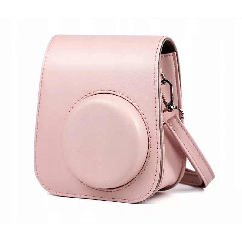 LOVEINSTANT 2-in-1 Set: Protective Case and Photo Album for Fuji Instax Mini 11 - Pink