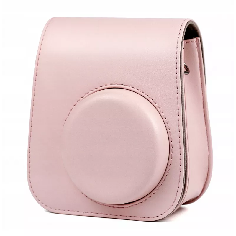 LOVEINSTANT 2-in-1 Set: Protective Case and Photo Album for Fuji Instax Mini 11 - Pink