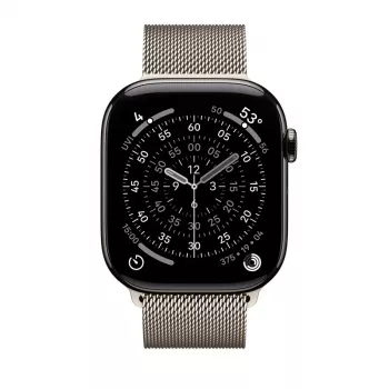 Crong Milano Steel – Nerūsējošā tērauda siksniņa Apple Watch 44/45/46/49 mm (Champagne)
