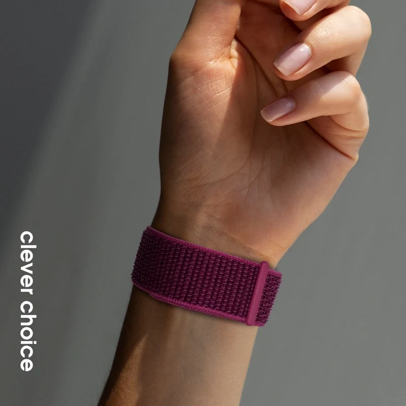 Crong Nylon Sport Band Apple Watch 38/40/41/42 mm (Magenta Fusion)
