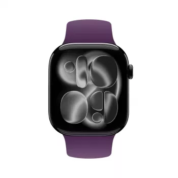 Crong Liquid Silicone Sport Siksniņa Apple Watch 44/45/46/49 mm - Plūmju