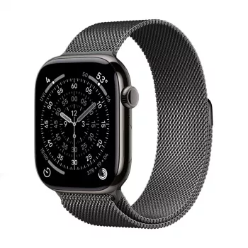 Crong Milano Steel - Nerūsējošā tērauda siksniņa Apple Watch 38/40/41/42 mm (Graphite)