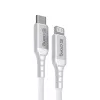 Crong Armor Link USB-C uz Lightning ātrās uzlādes MFi kabelis 150cm Balts