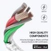Crong Armor Link USB-C uz Lightning ātrās uzlādes MFi kabelis 150cm Balts