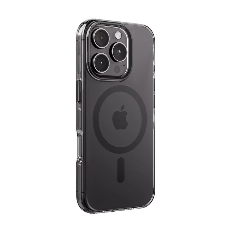 Crong Clear MAG Pro Case for iPhone 16 Pro Max, MagSafe, Black Frame