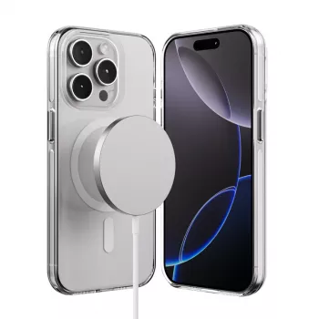 Crong Clear MAG Pro Case for Apple iPhone 15 Pro with MagSafe (Caurspīdīgs)