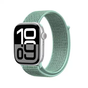 Crong Nylon Sport Loop Apple Watch 38/40/41/42 mm Zaļš