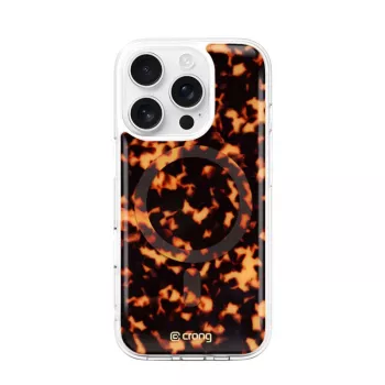 Crong Deluxe MAG Cover – Aizmugures vāciņš Apple iPhone 16 Pro, MagSafe, Bruņurupuča raksts