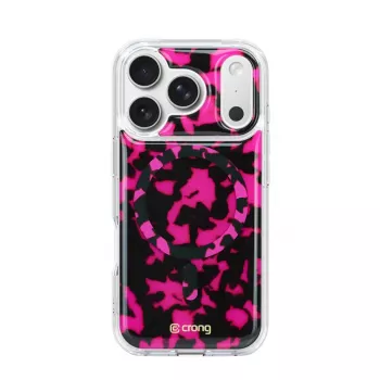 Crong Deluxe MAG Cover - Maciņš iPhone 17 Pro MagSafe (Pink Tortoise)